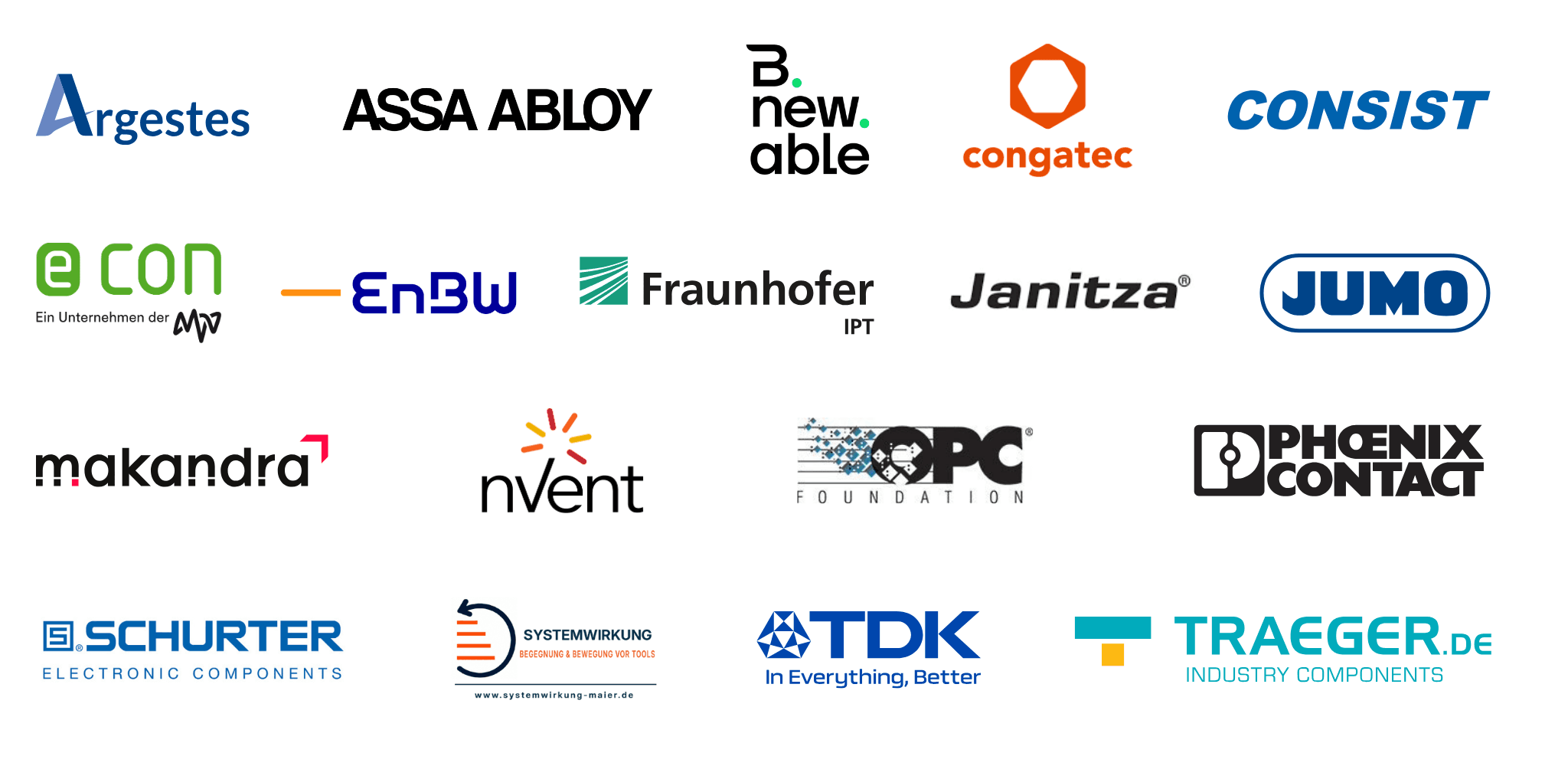 Logoboard: Teilnehmende Unternehmen der INDUSTRY.forward EXPO – Herbstedition 2026